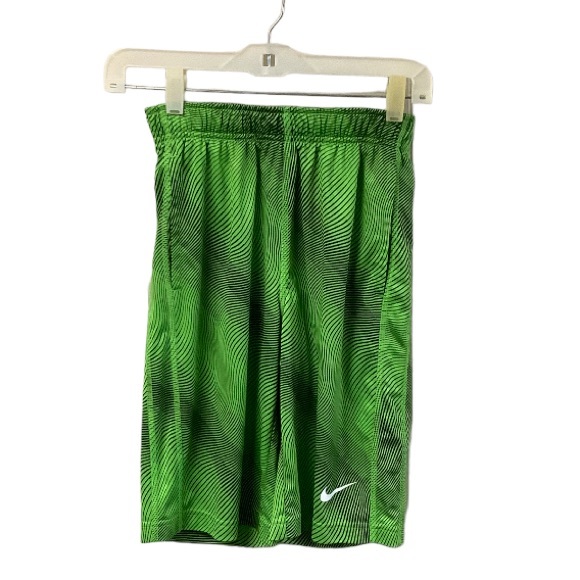 Nike Dri-Fit Boys Shorts Green and Black size Medium - Picture 1 of 5